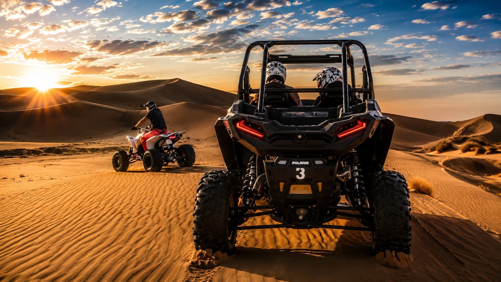 Polaris buggy Dubai desert tour
