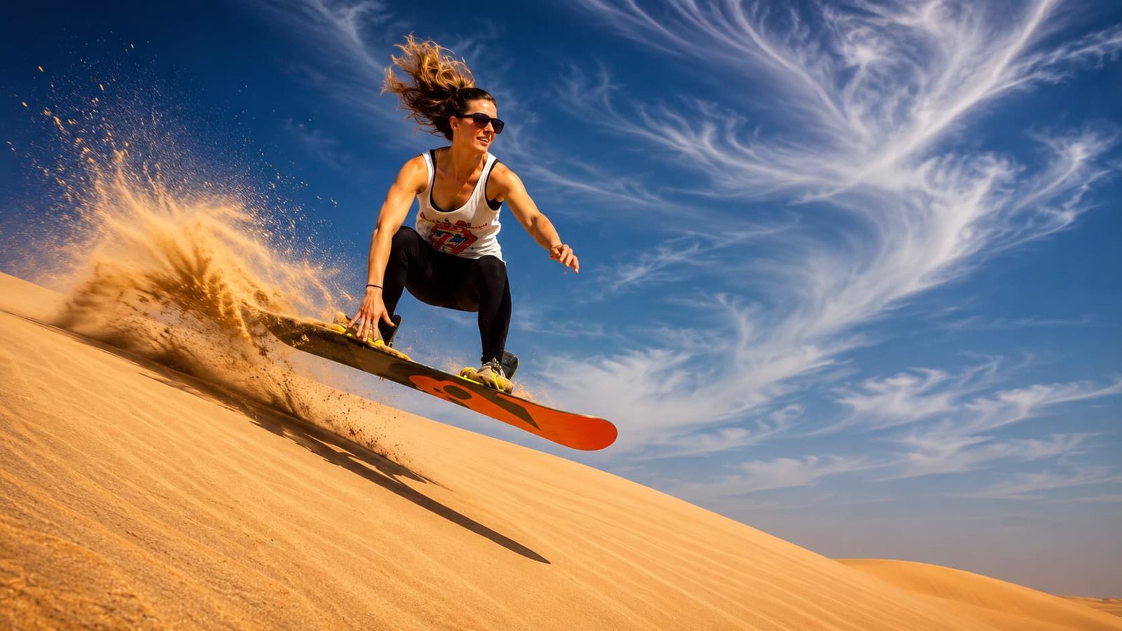 sand boarding experience in dubai