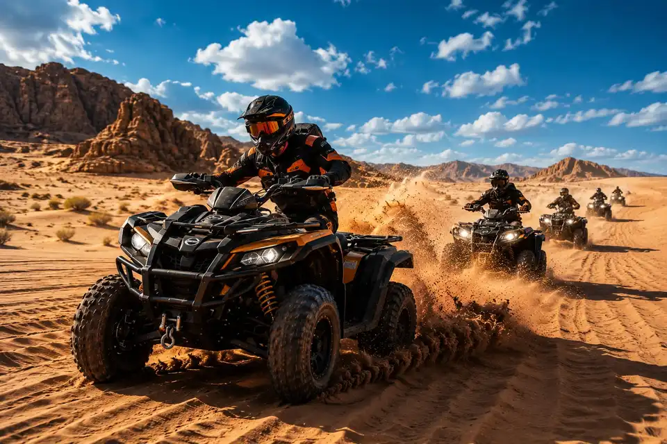 Sun Down Quad Bike Tour Dubai 4 Hours