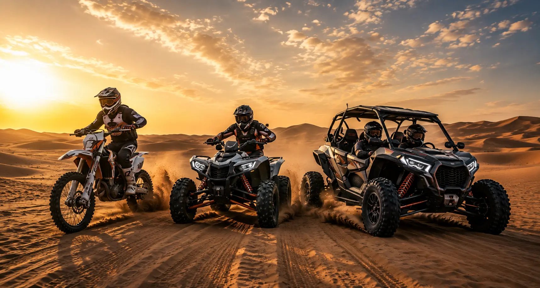 Polaris RZR self-drive tour across Dubai red dunes