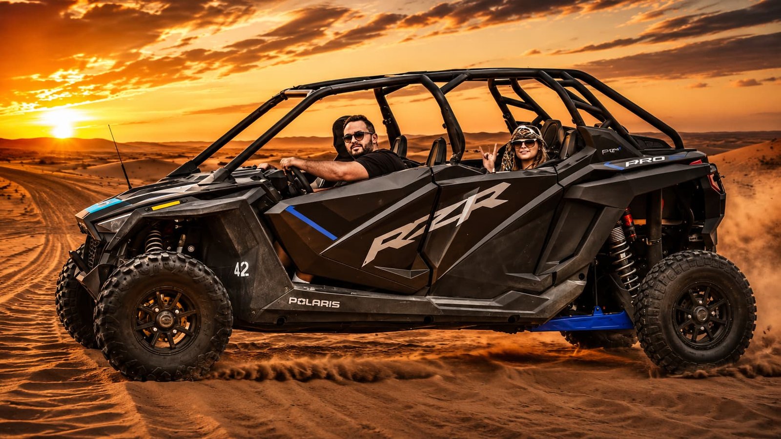 2 Hours 4 Seater Polaris RZR Dune Buggy Dubai